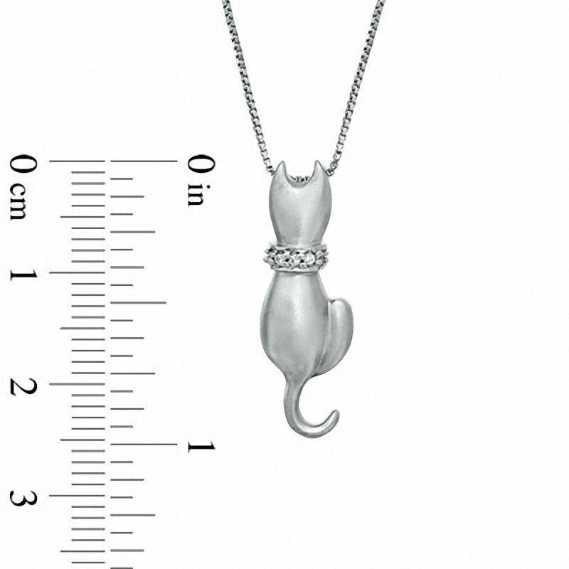 Children's Silver Cat Necklace - SJ29055