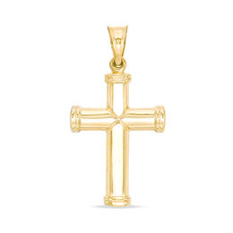 Gold "X" Cross Charm in 10K Gold
