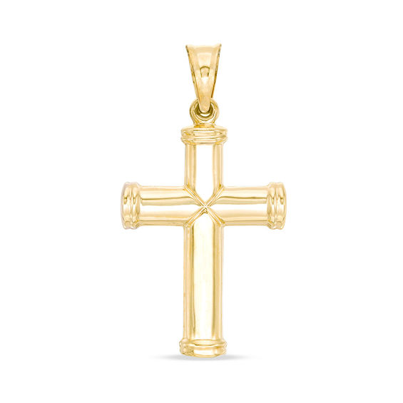 Gold "X" Cross Charm in 10K Gold