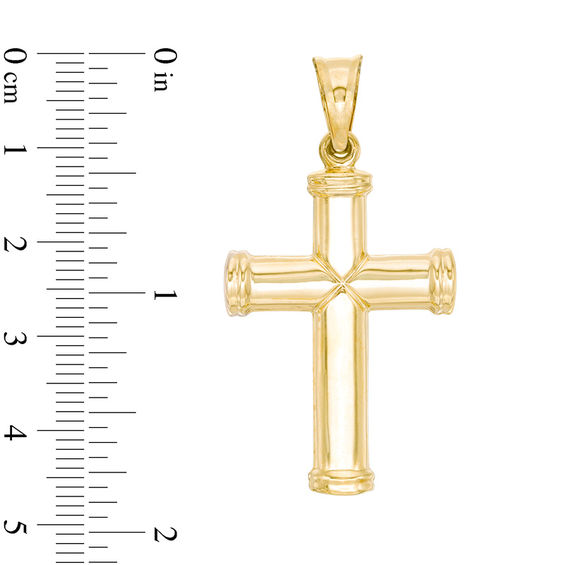 Gold "X" Cross Charm in 10K Gold