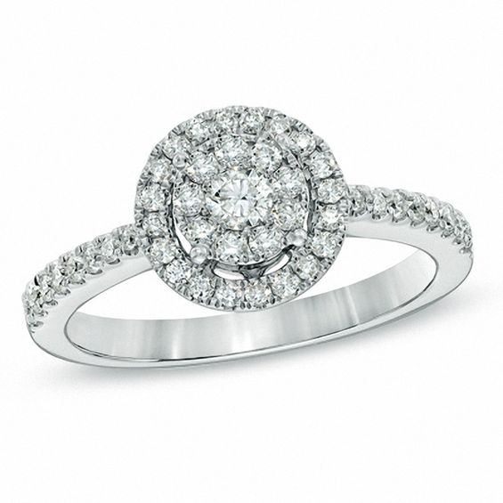 zales diamond cluster rings