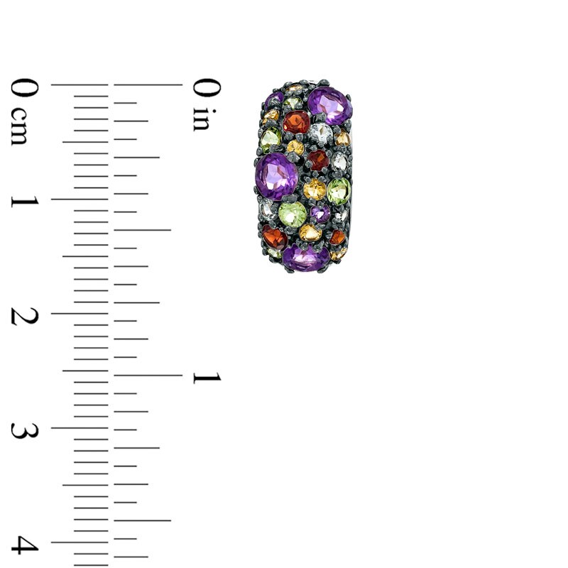 Main Image 2 of Multi-Gemstone Earrings in Sterling Silver with 18K Gold Plate