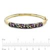 Thumbnail Image 2 of Multi-Gemstone Bangle in Sterling Silver with 18K Gold Plate - 7.25"