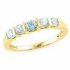 Thumbnail Image 0 of Aquamarine Five Stone Band in 10K Gold