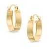 Thumbnail Image 0 of Small Oval Band Hoop Earrings in 14K Gold