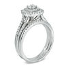 Thumbnail Image 2 of 3/4 CT. T.W. Diamond Double Frame Bridal Set in 14K White Gold