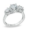 Thumbnail Image 2 of 2 CT. T.W. Certified Diamond Three Stone Engagement Ring in 14K White Gold (I/I1)
