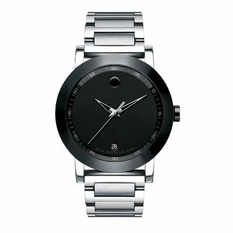 Men's Movado Museum Watch with Black Dial (Model: 606604)