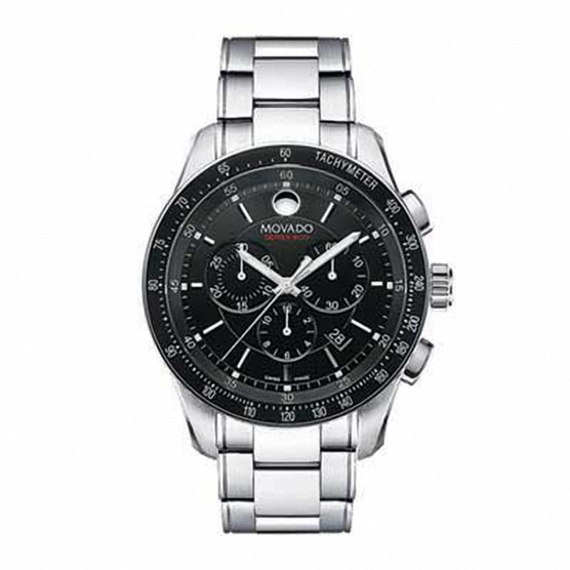 Men's Movado Series 800® Chronograph Watch with Black Dial (Model 2600094)