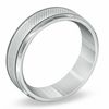 Thumbnail Image 1 of Men's 7.0mm Snakeskin Textured Stainless Steel Band -  Size 10