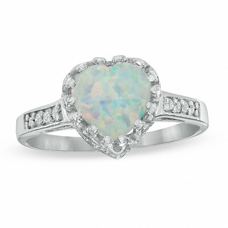7 0mm Heart Shaped Opal Ring In Sterling Silver Wedding Other Guests Also Like