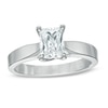 Thumbnail Image 1 of Celebration Ideal 1 CT. Emerald-Cut Certified Diamond Solitaire Engagement Ring in 14K White Gold (J/I1)