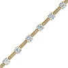 Thumbnail Image 1 of AVA Nadri Cubic Zirconia and Crystal Bracelet in Brass with 18K Gold Plate - 7.5"