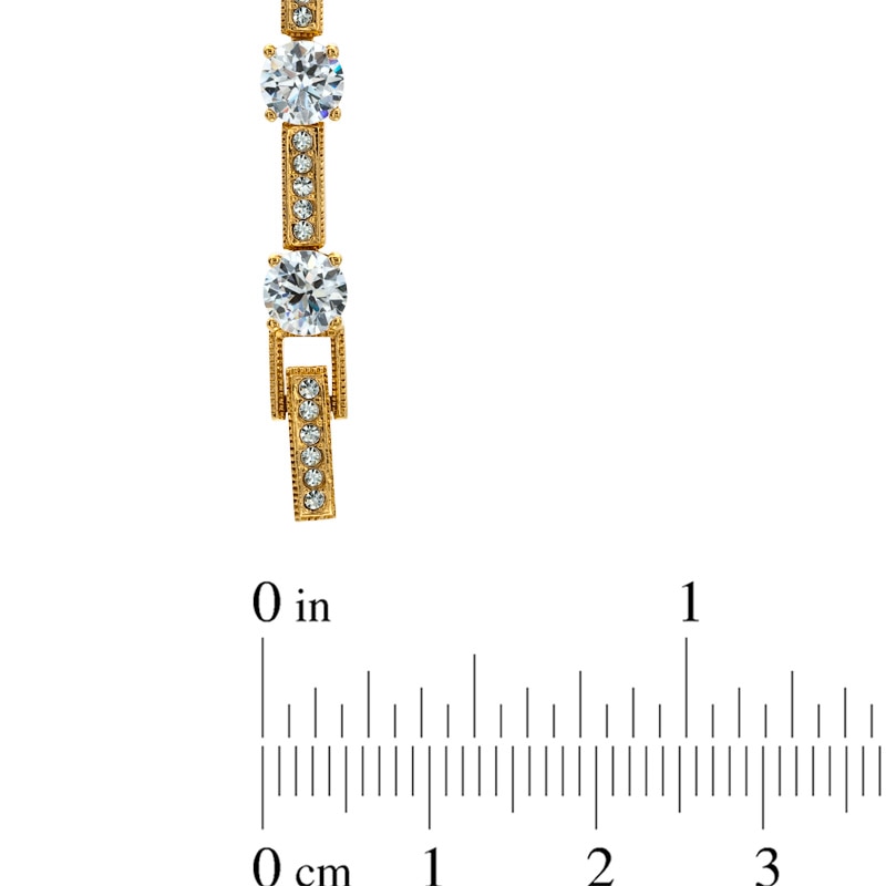 Main Image 2 of AVA Nadri Cubic Zirconia and Crystal Bracelet in Brass with 18K Gold Plate - 7.5"