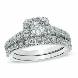 2 CT. T.W. Princess-Cut Diamond Frame 
