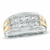 Thumbnail Image 1 of Men's 1 CT. T.W. Diamond Anniversary Ring in 10K Two-Tone Gold