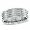 Thumbnail Image 1 of Triton 8.0mm Comfort Fit Stainless Steel Wedding Band - Size 10