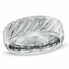 Thumbnail Image 1 of Triton 8.0mm Comfort Fit White Tungsten Wedding Band - Size 10