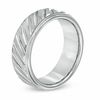Thumbnail Image 2 of Triton 8.0mm Comfort Fit White Tungsten Wedding Band - Size 10