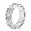 Thumbnail Image 1 of Triton Men's 8.0mm Comfort Fit White Tungsten Wedding Band - Size 10