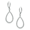 Thumbnail Image 1 of AVA Nadri Crystal Tear-Drop Earrings in White Rhodium Brass