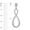 Thumbnail Image 1 of AVA Nadri Crystal Infinity Earrings in White Rhodium Brass