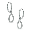 Thumbnail Image 0 of AVA Nadri Crystal Pear-Shaped Drop Earrings in White Rhodium Brass