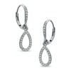 Thumbnail Image 0 of AVA Nadri Crystal Pear-Shaped Drop Earrings in White Rhodium Brass