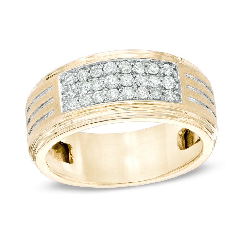 Men's 1/2 CT. T.W. Diamond Ring in 10K Gold