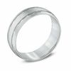 Thumbnail Image 2 of 7.0mm Double Groove Wedding Band in 10K White Gold