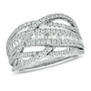 Thumbnail Image 0 of 1 CT. T.W. Diamond Loose Braid Ring in 10K White Gold