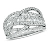 Thumbnail Image 1 of 1 CT. T.W. Diamond Loose Braid Ring in 10K White Gold