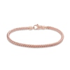 Thumbnail Image 1 of Woven Bracelet in 14K Rose Gold - 7.25"