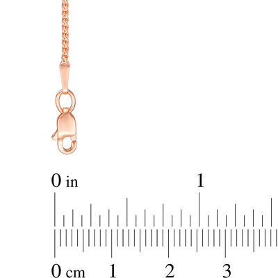 Wheat Chain Necklace in 14K Rose Gold 
