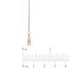 Thumbnail Image 1 of Ladies' 0.8mm Box Chain Necklace in 14K Rose Gold - 18"