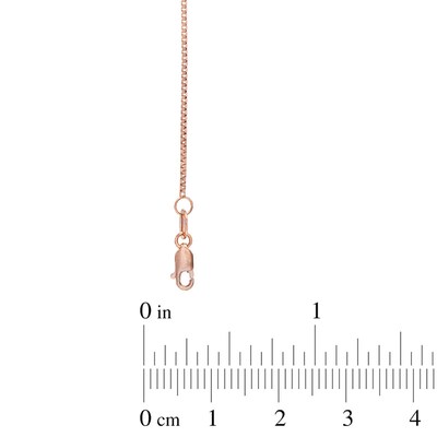 Ladies 0 8mm Box Chain Necklace In 14k Rose Gold 18 Zales Ladies 0 8mm Box Chain Necklace In 14k Rose Gold 18 Zales