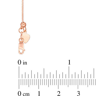 Box Chain Necklace in 14K Rose Gold 