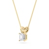 Thumbnail Image 2 of 5/8 CT. Certified Asscher-Cut Diamond Solitaire Pendant in 18K Gold (I/VS2)