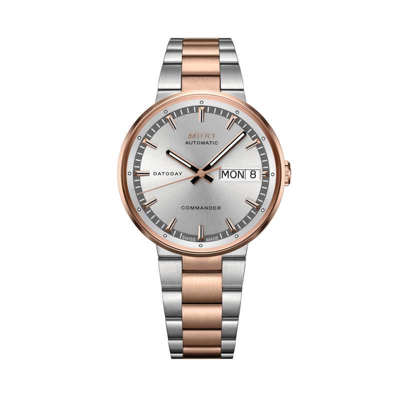 Main Image 1 of Men's MIDO® Commander II Automatic Two-Tone Watch with Silver-Tone Dial (Model: M014.430.22.031.00)