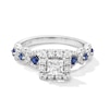 Thumbnail Image 1 of Vera Wang Love Collection 1 CT. T.W. Diamond and Blue Sapphire Engagement Ring in 14K White Gold