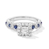 Thumbnail Image 0 of Vera Wang Love Collection 1 CT. T.W. Diamond and Blue Sapphire Engagement Ring in 14K White Gold