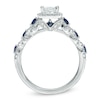 Thumbnail Image 2 of Vera Wang Love Collection 1 CT. T.W. Diamond and Blue Sapphire Engagement Ring in 14K White Gold