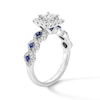 Thumbnail Image 3 of Vera Wang Love Collection 1 CT. T.W. Diamond and Blue Sapphire Engagement Ring in 14K White Gold