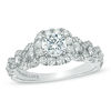 Thumbnail Image 1 of Vera Wang Love Collection 1-1/5 CT. T.W. Diamond Frame Engagement Ring in 14K White Gold