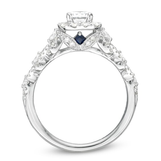 Vera Wang Love Collection 1-1/5 CT. T.w. Diamond Frame Engagement Ring in 14K White Gold