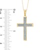 Thumbnail Image 2 of 1/5 CT. T.W. Diamond Cross Pendant in 10K Gold