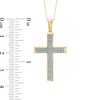 Thumbnail Image 1 of 1/5 CT. T.W. Diamond Cross Pendant in 10K Gold