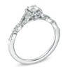 Thumbnail Image 2 of Celebration Fire® 1/2 CT. T.W. Diamond Frame Twist Engagement Ring in 14K White Gold (H-I/SI1-SI2)