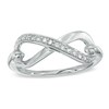 Thumbnail Image 1 of 1/15 CT. T.W. Diamond Infinity Ring in Sterling Silver