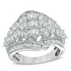 Thumbnail Image 1 of 3 CT. T.W. Diamond Cluster Ring in 10K White Gold